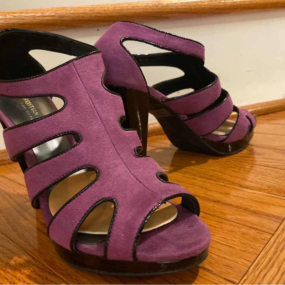 Christian Siriano Purple Sandals